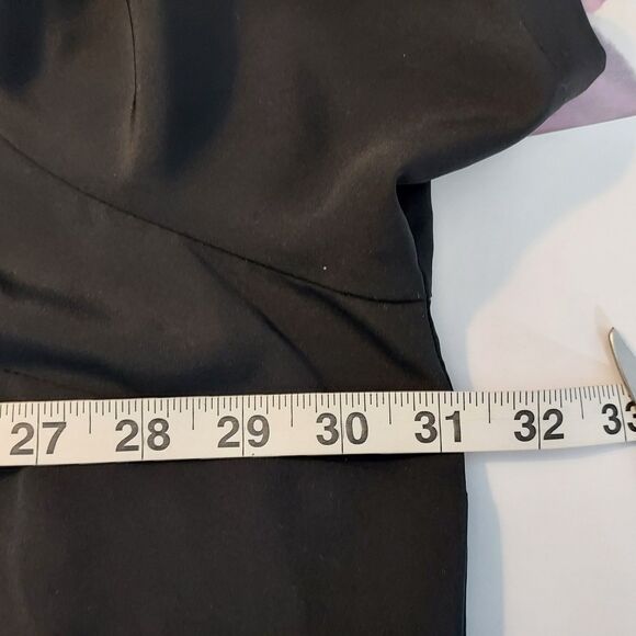 Maggie Barnes Black Dressy Blouse Keyhole Back Boxy Flowy Womens Plus Size 4X - Picture 9 of 11